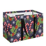 Christmas Berry And Candy Pattern Print Utility Tote Bag