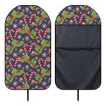 Christmas Berry And Candy Pattern Print Waterproof Car Seat Cover
