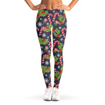 Christmas Berry And Candy Pattern Print Women's Leggings