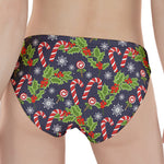 Christmas Berry And Candy Pattern Print Women's Panties