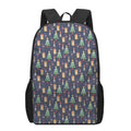 Christmas Boston Terrier And Corgi Print 17 Inch Backpack