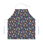 Christmas Boston Terrier And Corgi Print Adjustable Apron