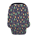 Christmas Boston Terrier And Corgi Print Baby Seat Cover