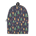 Christmas Boston Terrier And Corgi Print School Backpack