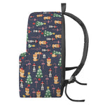 Christmas Boston Terrier And Corgi Print Backpack