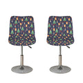 Christmas Boston Terrier And Corgi Print Bar Stool Covers