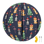 Christmas Boston Terrier And Corgi Print Basketball