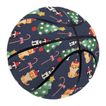 Christmas Boston Terrier And Corgi Print Basketball
