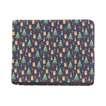 Christmas Boston Terrier And Corgi Print Bifold Wallet