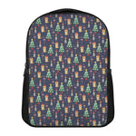 Christmas Boston Terrier And Corgi Print Casual Backpack