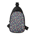 Christmas Boston Terrier And Corgi Print Sling Bag