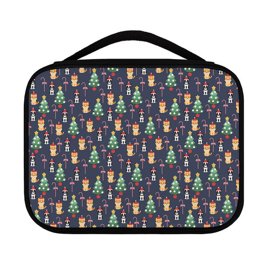 Christmas Boston Terrier And Corgi Print Classic Bible Case