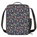 Christmas Boston Terrier And Corgi Print Crossbody Lunch Bag
