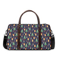 Christmas Boston Terrier And Corgi Print Duffel Bag