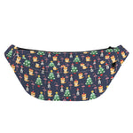 Christmas Boston Terrier And Corgi Print Fanny Pack