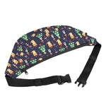 Christmas Boston Terrier And Corgi Print Fanny Pack