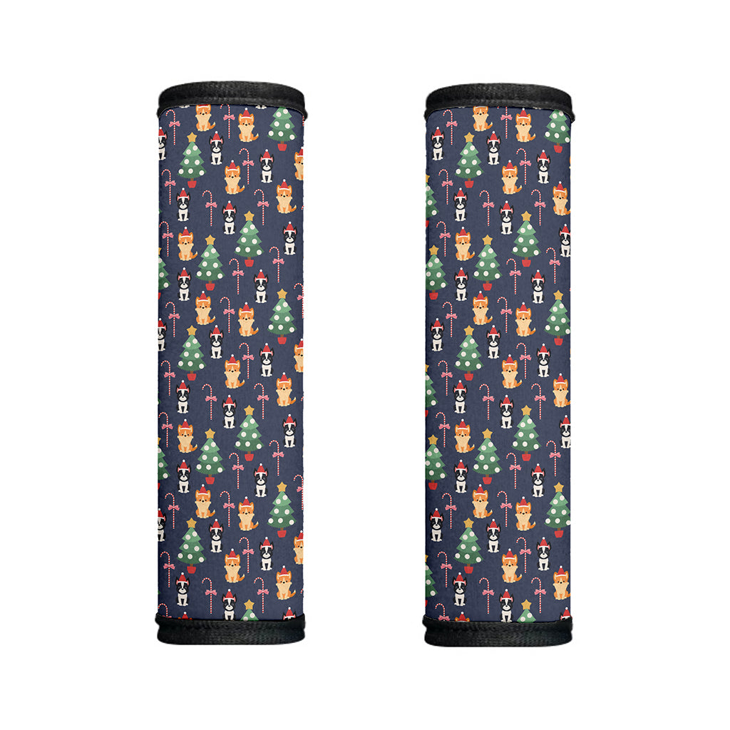 Christmas Boston Terrier And Corgi Print Handle Covers