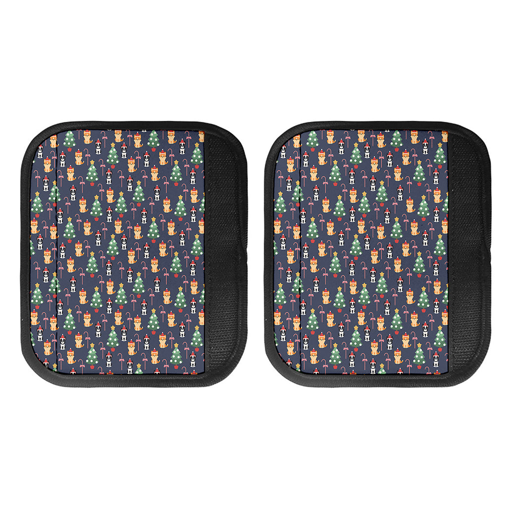 Christmas Boston Terrier And Corgi Print Handle Covers