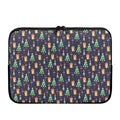 Christmas Boston Terrier And Corgi Print Laptop Sleeve