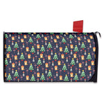 Christmas Boston Terrier And Corgi Print Mailbox Cover