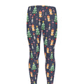 Christmas Boston Terrier And Corgi Print Men's Leggings