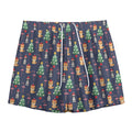 Christmas Boston Terrier And Corgi Print Mesh Shorts
