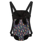 Christmas Boston Terrier And Corgi Print Pet Carrier Backpack
