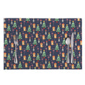 Christmas Boston Terrier And Corgi Print Placemat