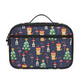 Christmas Boston Terrier And Corgi Print Portable Lunch Bag