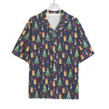 Christmas Boston Terrier And Corgi Print Rayon Hawaiian Shirt