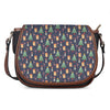 Christmas Boston Terrier And Corgi Print Saddle Bag