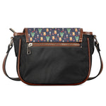 Christmas Boston Terrier And Corgi Print Saddle Bag