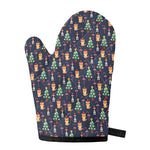 Christmas Boston Terrier And Corgi Print Single Oven Mitt