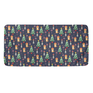 Christmas Boston Terrier And Corgi Print Towel