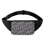 Christmas Boston Terrier And Corgi Print Waist Bag