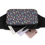 Christmas Boston Terrier And Corgi Print Waist Bag