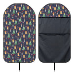 Christmas Boston Terrier And Corgi Print Waterproof Car Seat Cover