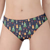 Christmas Boston Terrier And Corgi Print Women's Panties