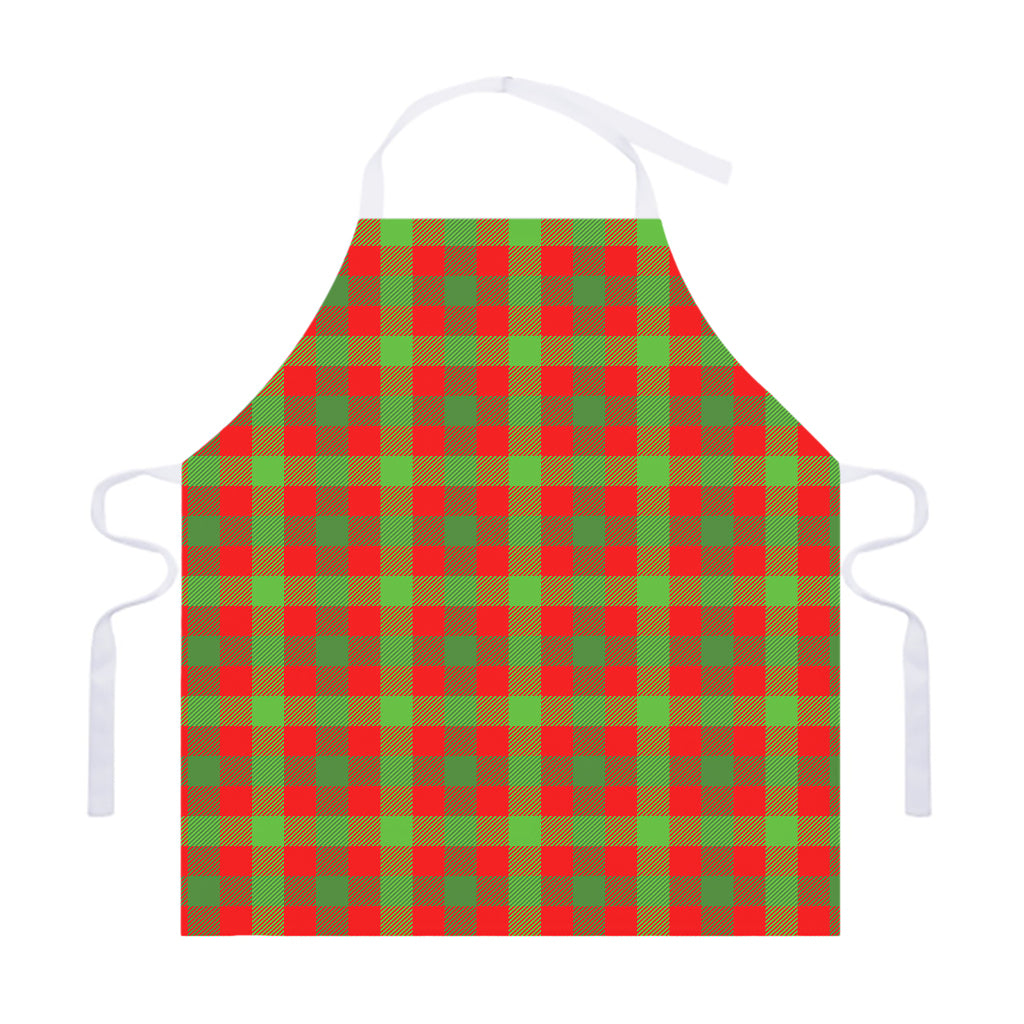 Christmas Buffalo Plaid Print Adjustable Apron