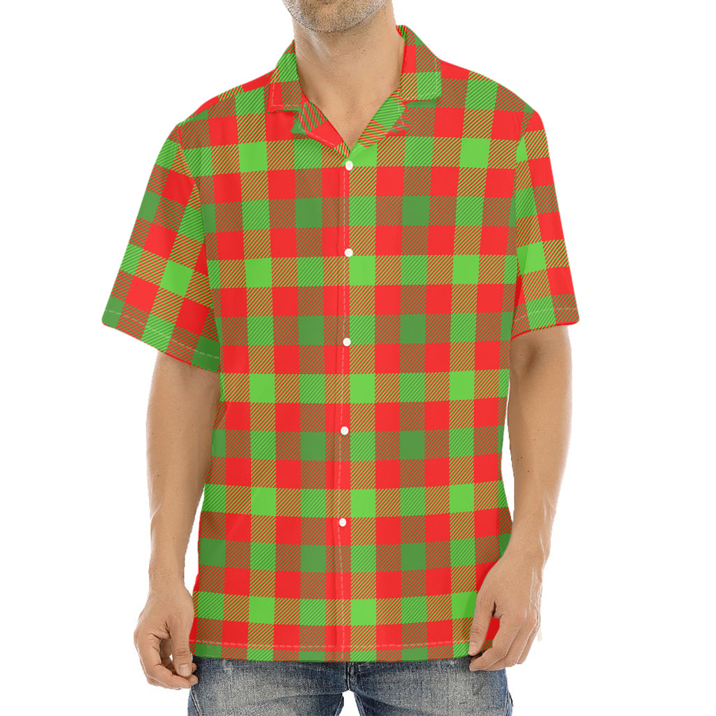 Christmas Buffalo Plaid Print Aloha Shirt