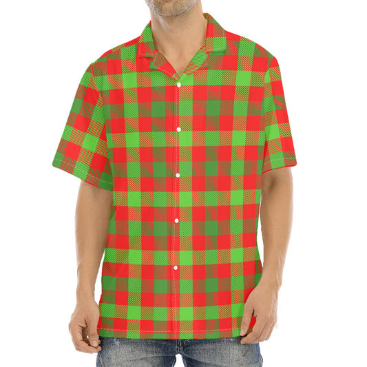 Christmas Buffalo Plaid Print Aloha Shirt