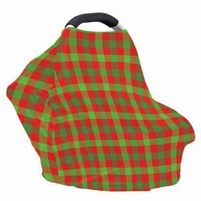 Christmas Buffalo Plaid Print Baby Seat Cover