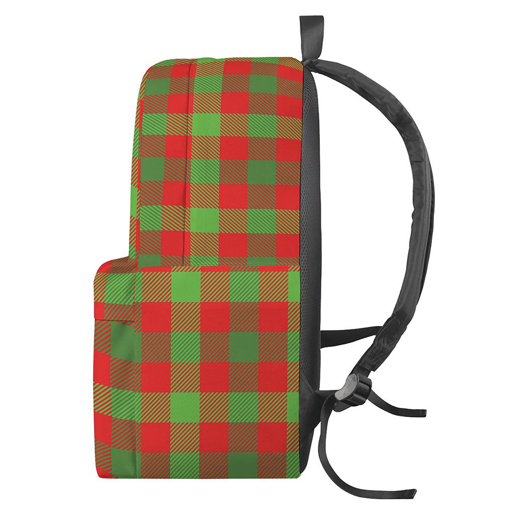 Christmas Buffalo Plaid Print Backpack