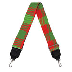 Christmas Buffalo Plaid Print Bag Strap