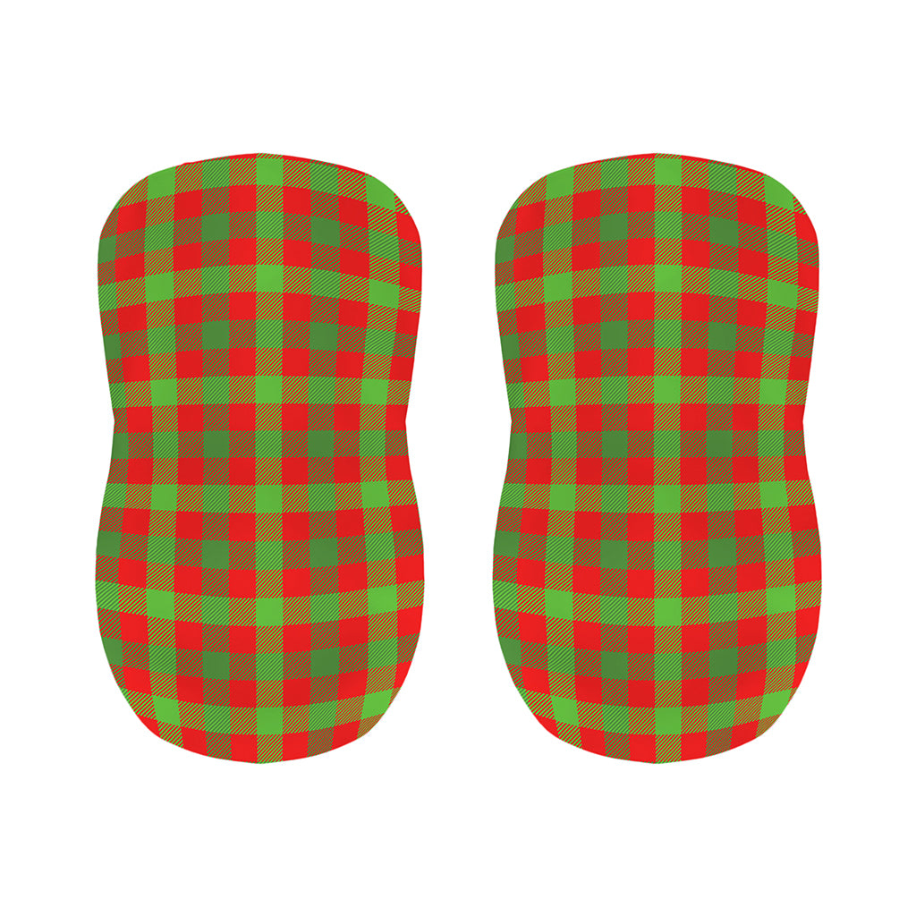 Christmas Buffalo Plaid Print Bar Stool Covers