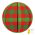 Christmas Buffalo Plaid Print Basketball