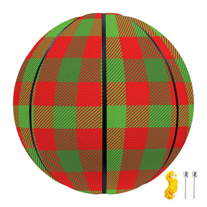 Christmas Buffalo Plaid Print Basketball