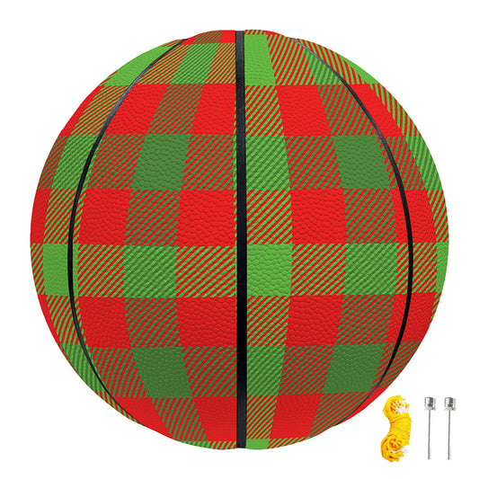 Christmas Buffalo Plaid Print Basketball