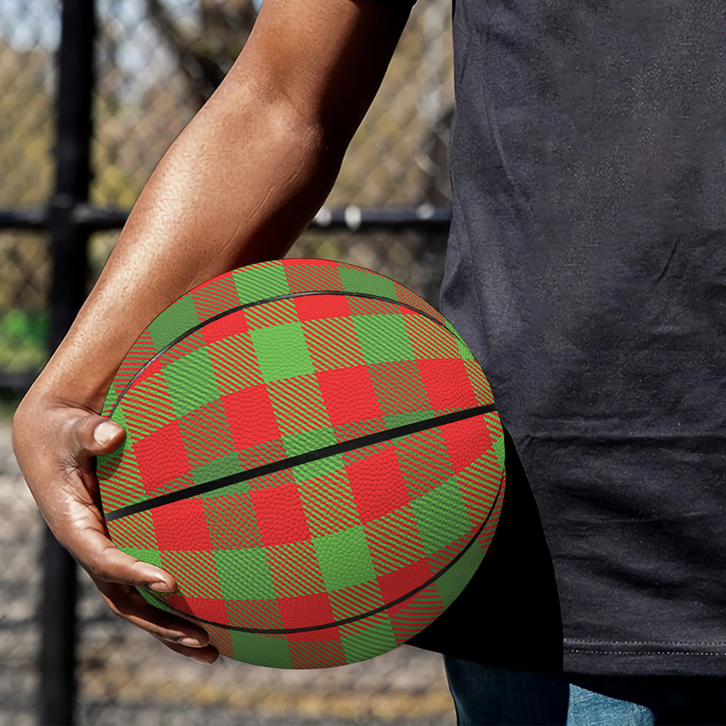 Christmas Buffalo Plaid Print Basketball