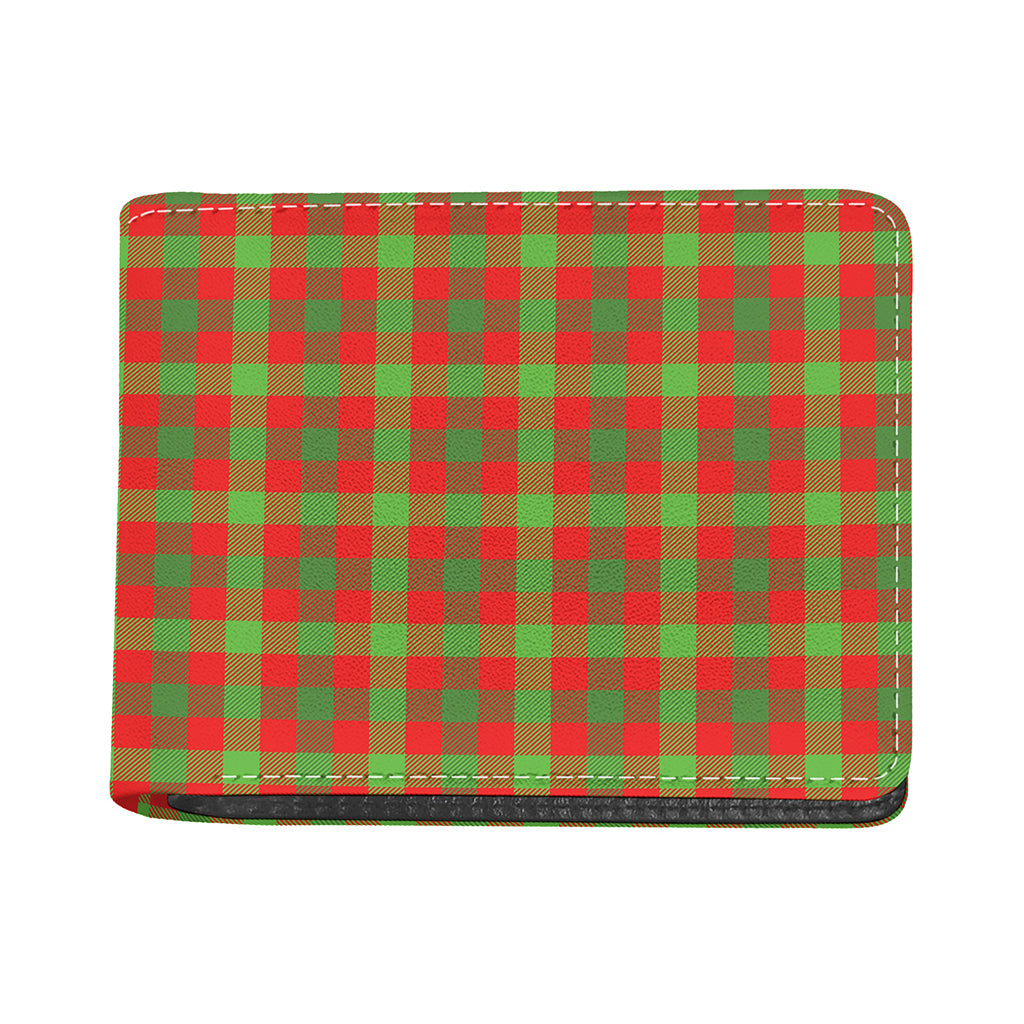 Christmas Buffalo Plaid Print Bifold Wallet